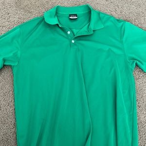 green nike collared shirt size xl